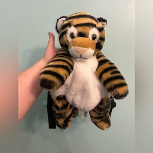 Fiesta Travel Buddies Bengal Tiger Plush Backpack 16” Stuffed Animal Soft Fluffy
